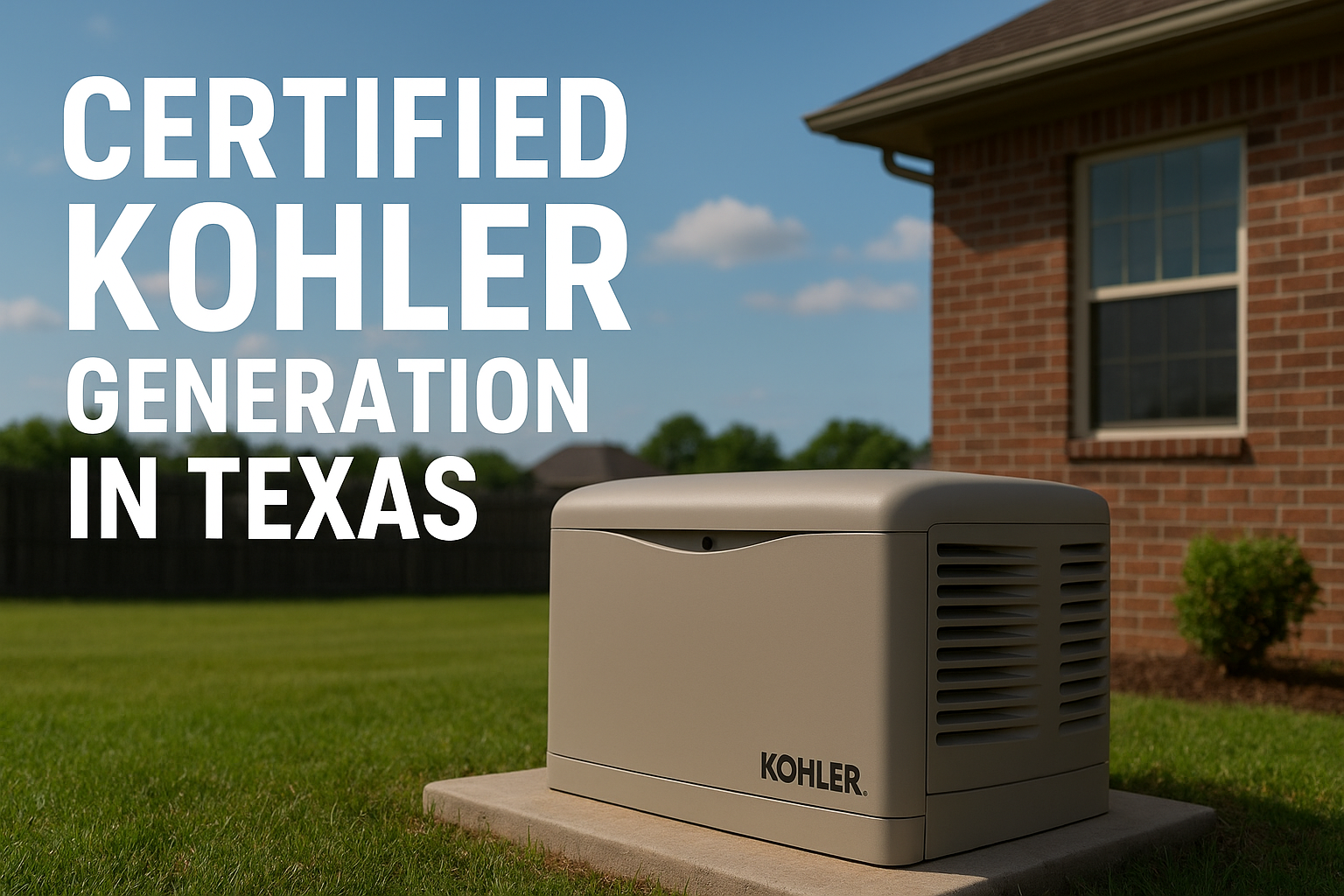 KOHLER Whole Home Generator Installation