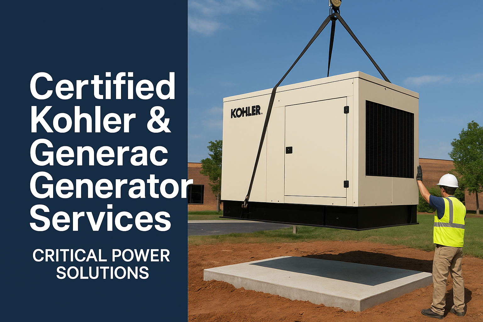 certified generator technicians Houston - Kohler generator installation Houston